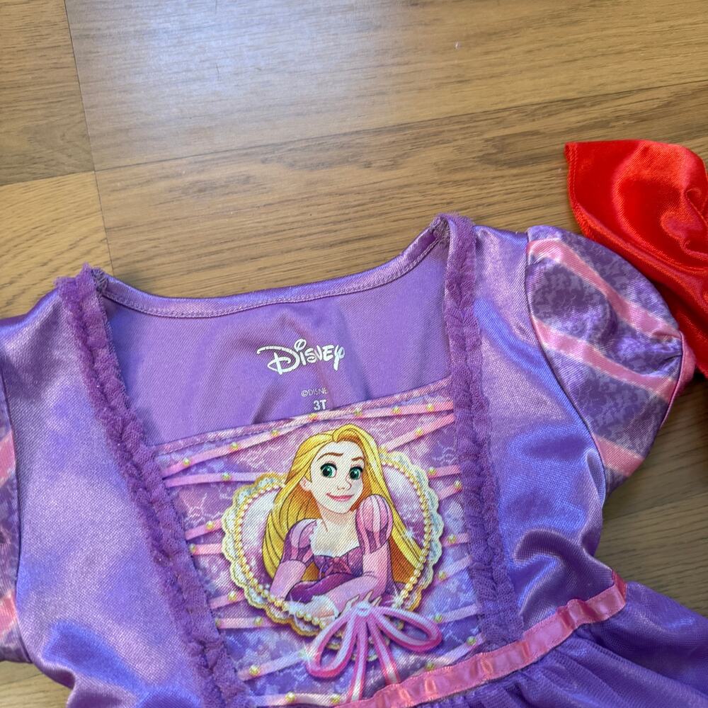 Lot of 4 Toddler Girl Disney Princess Frozen Moana Rapunzel Ariel Nightgowns 3T - Picture 11 of 12